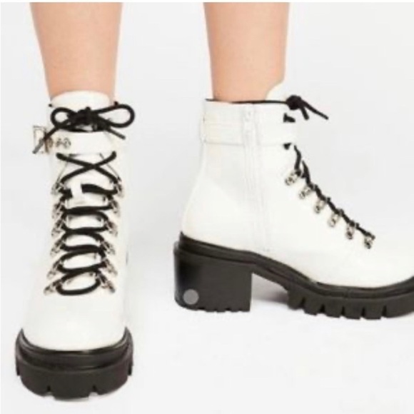 Jeffrey Campbell Shoes - Jeffrey Campbell Czech Lace Up Boots size 7.5